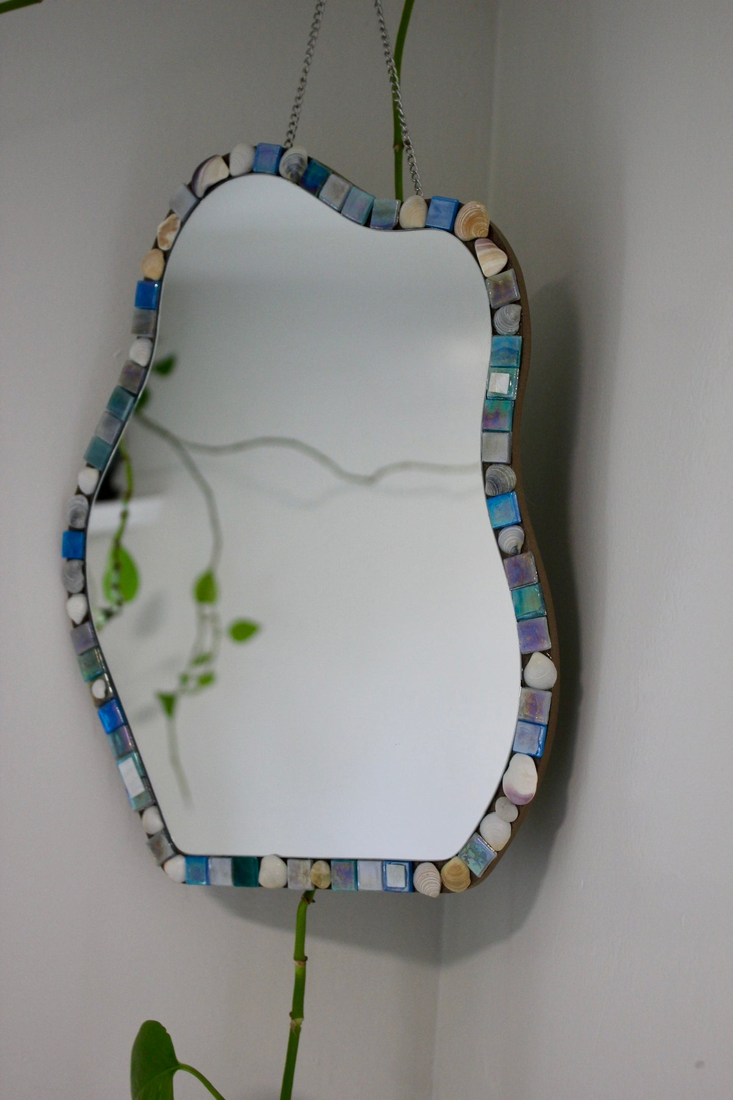 "Fire Island Baby" Shell & Tile Mosaic Mirror