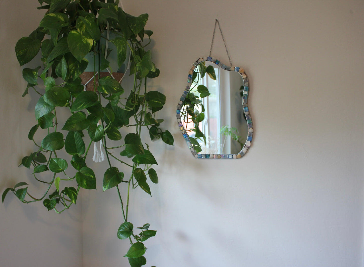 "Fire Island Baby" Shell & Tile Mosaic Mirror