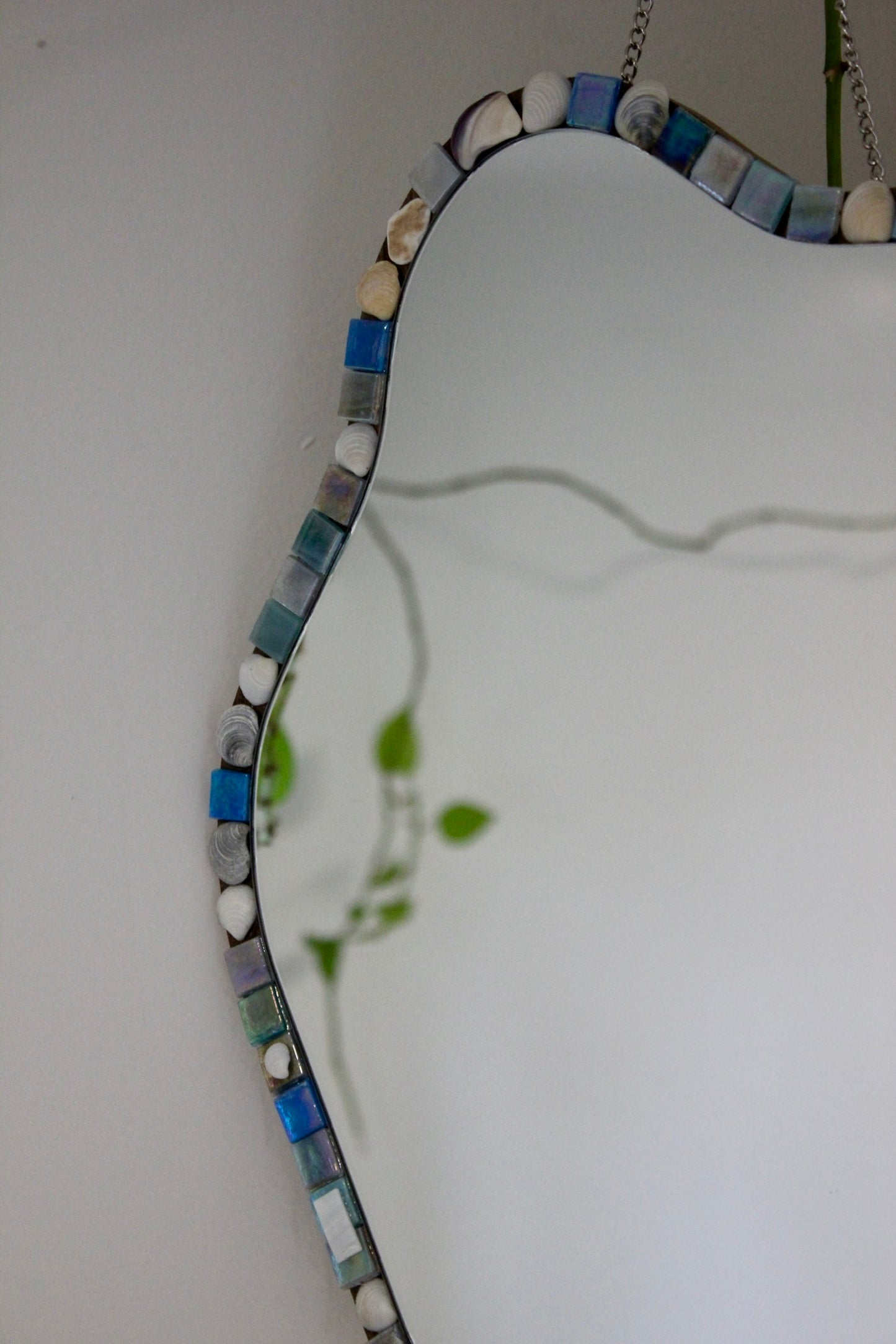 "Fire Island Baby" Shell & Tile Mosaic Mirror