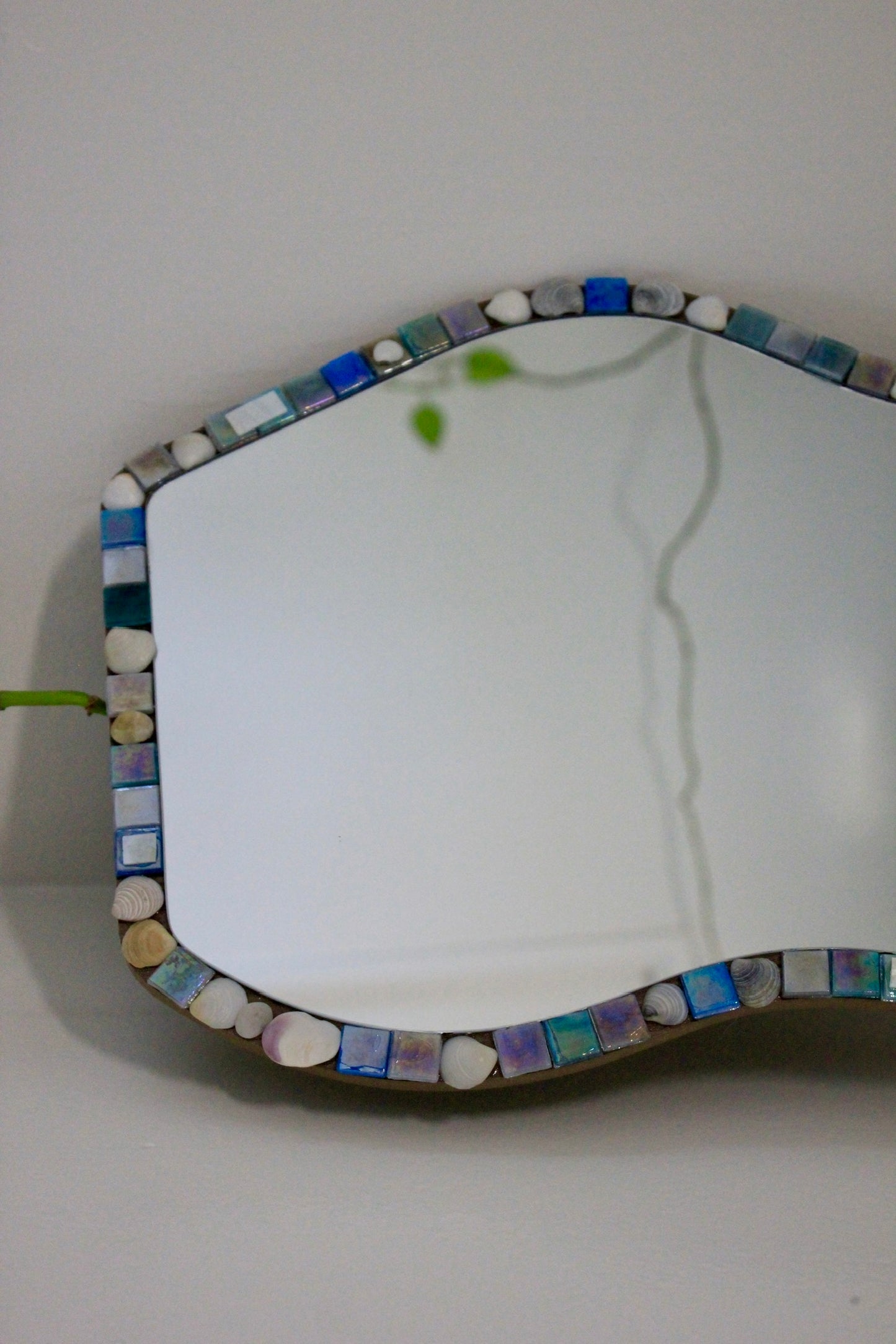 "Fire Island Baby" Shell & Tile Mosaic Mirror